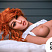 Силиконовая кукла с рыжими волосами Рита 158см